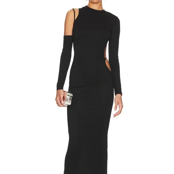 superdown Margo Open Back Gown in Black NWT - Picture 3 of 5
